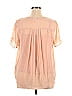 DR2 100% Polyester Pink Short Sleeve Blouse Size XL - photo 2