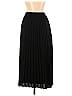 Ann Taylor LOFT 100% Polyester Solid Black Casual Skirt Size L - photo 2