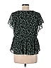 Madewell 100% Polyester Green Short Sleeve Blouse Size M - photo 2
