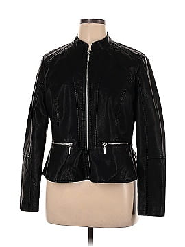 Baccini Faux Leather Jacket (view 1)
