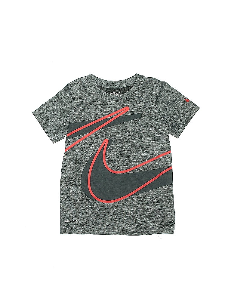 Nike Gray Active T-Shirt Size 6 - 7 - photo 1