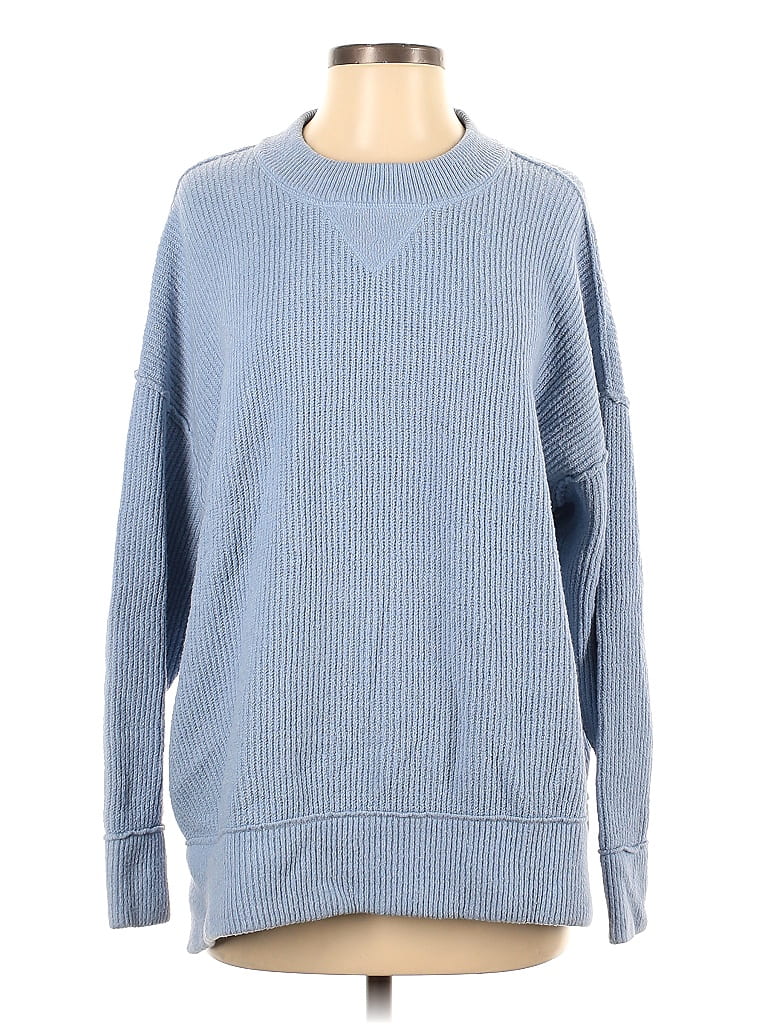Aerie Solid Blue Pullover Sweater Size S - photo 1