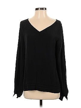 The Addison Story Long Sleeve Silk Top (view 1)
