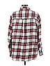 American Eagle Outfitters Checkered-gingham Plaid Red Long Sleeve Button-Down Shirt Size M - photo 2