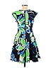 Vince Camuto Floral Motif Graphic Tropical Blue Cocktail Dress Size 8 - photo 2