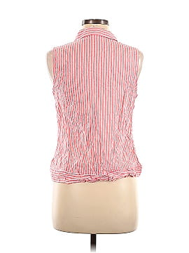 Elle Sleeveless Button-Down Shirt (view 2)