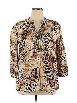 JM Collection Long Sleeve Blouse (view 1)