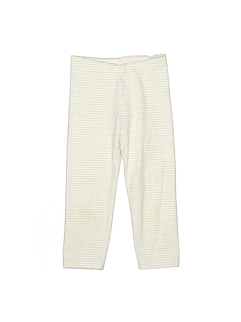 Tea Stripes Ivory Casual Pants Size 8 - photo 1