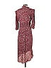 BA&SH 100% Viscose Paisley Burgundy Casual Dress Size S - photo 2