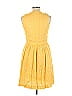 Tory Burch 100% Linen Chevron-herringbone Chevron Yellow Casual Dress Size 10 - photo 2
