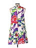 Maeve by Anthropologie Floral Motif Floral Tropical Purple Casual Dress Size 10 - photo 2