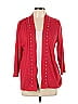 Rafaella 100% Cotton Red Cardigan Size L - photo 1
