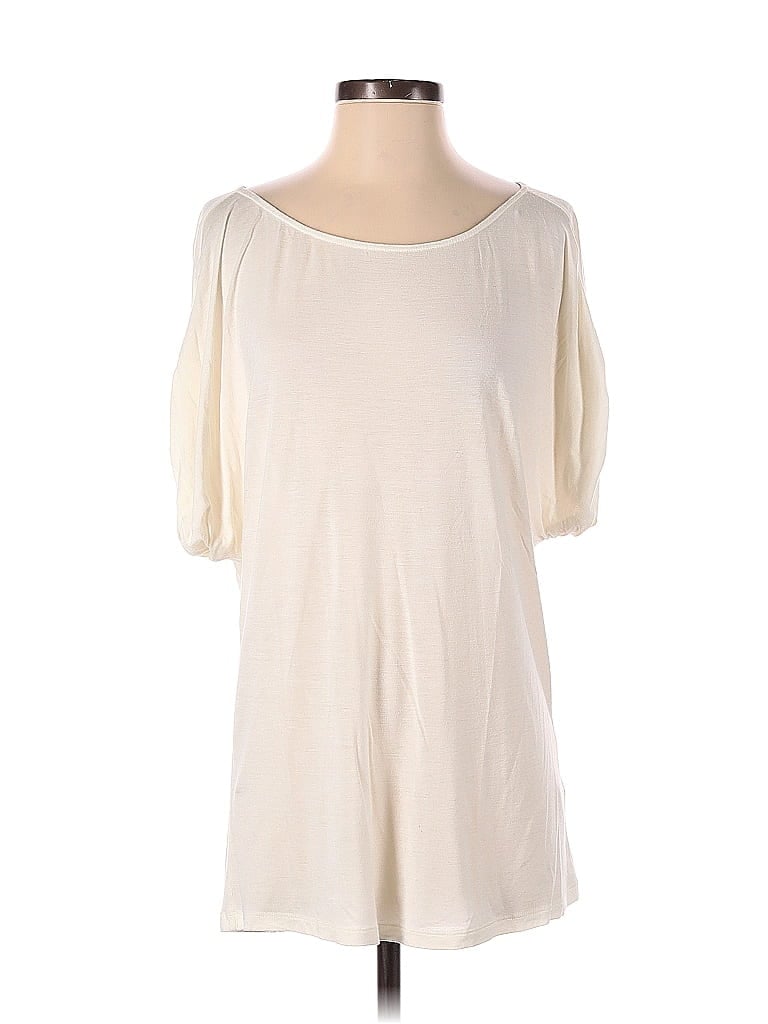 Pre-owned Velvet 3/4 Sleeve T-shirt In White