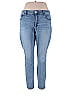 Ann Taylor LOFT Outlet Solid Hearts Blue Jeans Size 16 - photo 1