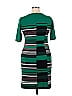 Alfani Grid Graphic Stripes Color Block Green Casual Dress Size 10 - photo 2