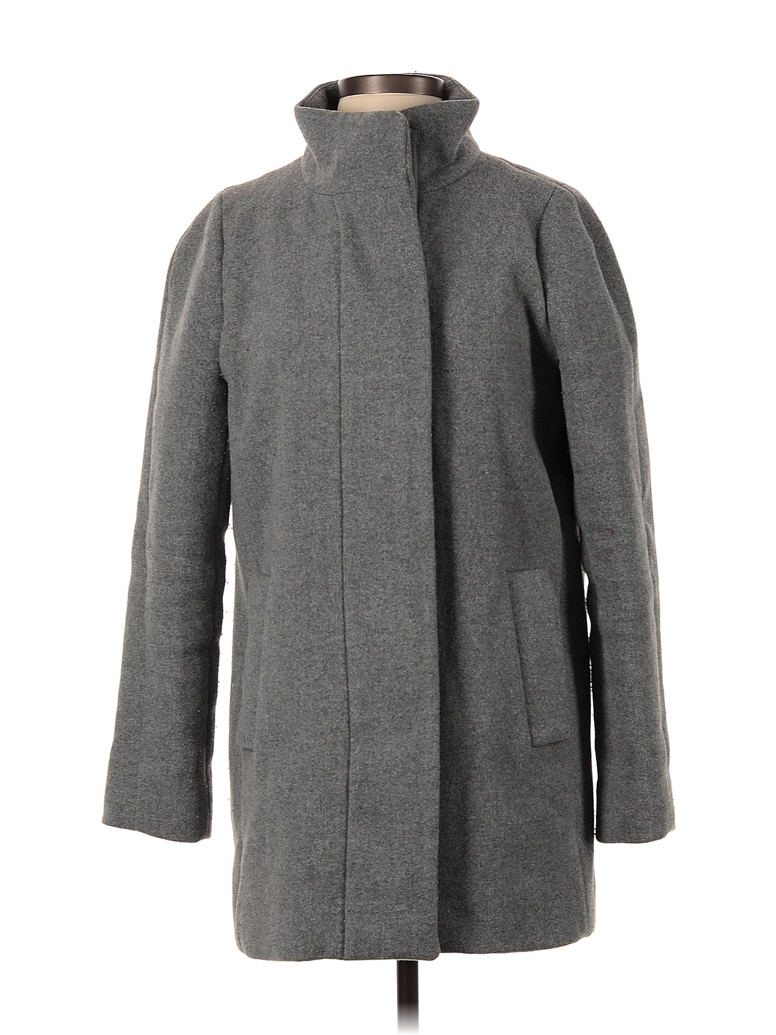 J.Crew Factory Store Gray Coat Size 4 - 66% off | ThredUp