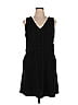 Ann Taylor LOFT Polka Dots Black Casual Dress Size 16 - photo 1