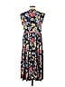 Free Assembly 100% Viscose Floral Motif Floral Blue Casual Dress Size M - photo 2
