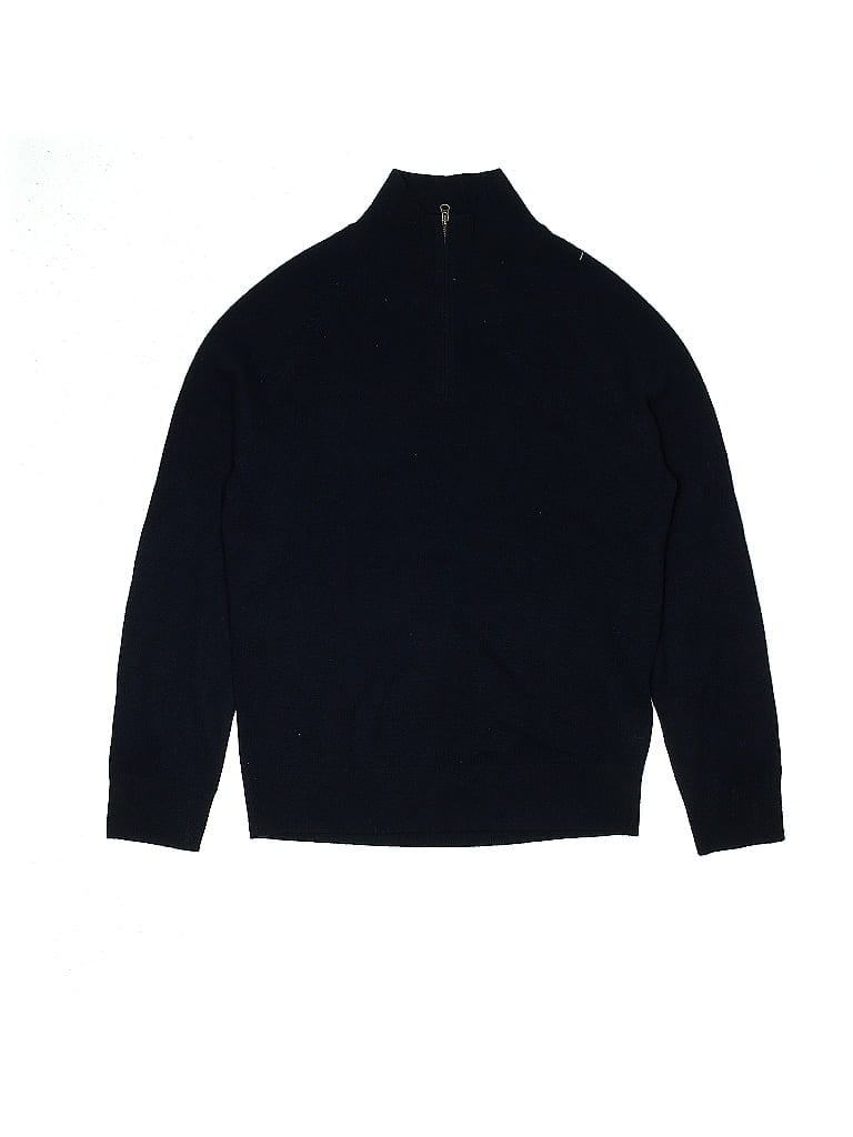 Crewcuts 100% Cashmere Solid Black Cashmere Pullover Sweater Size 12 - photo 1