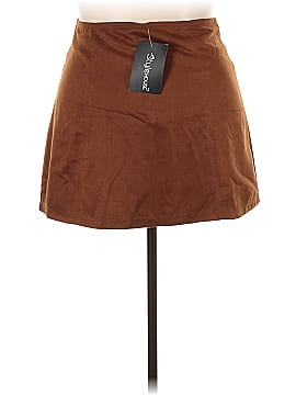 Style House Faux Leather Skirt (view 2)