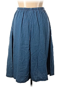 Woman Within Denim Skirt (view 2)