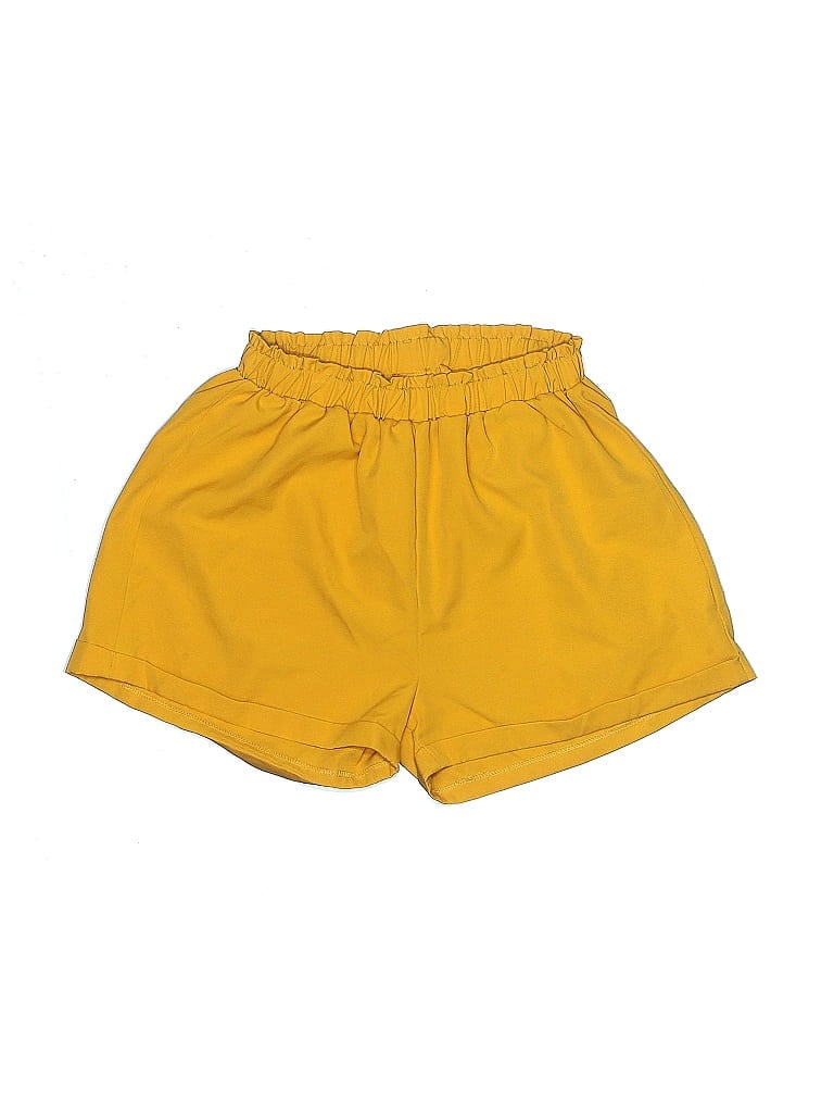 Pre-owned Shein Curve Shorts In Yellow