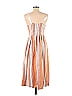 Japna 100% Cotton Stripes Orange Casual Dress Size M - photo 2