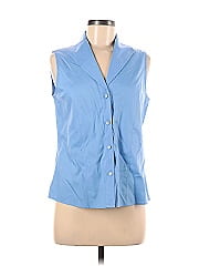 Jones New York Collection Sleeveless Button Down Shirt