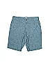 Gap 100% Cotton Marled Solid Tweed Chevron-herringbone Blue Shorts Size 2 - photo 1