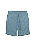 Gap 100% Cotton Marled Solid Tweed Chevron-herringbone Blue Shorts Size 2 - photo 2