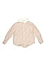 Janie and Jack 100% Cotton Stripes Tan Long Sleeve Button-Down Shirt Size 4 - photo 1