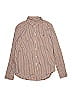 Ralph Lauren 100% Cotton Houndstooth Checkered-gingham Tweed Brown Long Sleeve Button-Down Shirt Size 14 - photo 1