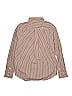 Ralph Lauren 100% Cotton Houndstooth Checkered-gingham Tweed Brown Long Sleeve Button-Down Shirt Size 14 - photo 2