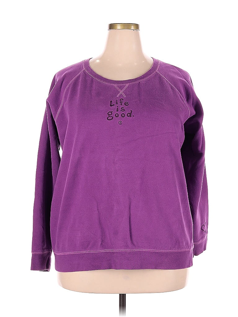 Life Is Good Purple Sweatshirt Size XXL - photo 1