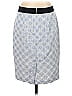 Ann Taylor Jacquard Damask Argyle Grid Fair Isle Brocade Graphic Blue Casual Skirt Size 4 - photo 2