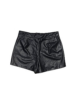 Zara Faux Leather Shorts (view 2)