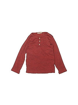 Red Caribou Long Sleeve Henley (view 1)