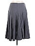Garnet Hill Solid Gray Casual Skirt Size L - photo 2