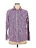 Wrangler Jeans Co Checkered-gingham Plaid Purple Long Sleeve Button-Down Shirt Size XL - photo 1