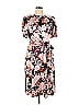 London Times Floral Motif Floral Pink Casual Dress Size 14 - photo 1