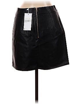 Lioness Faux Leather Skirt (view 2)