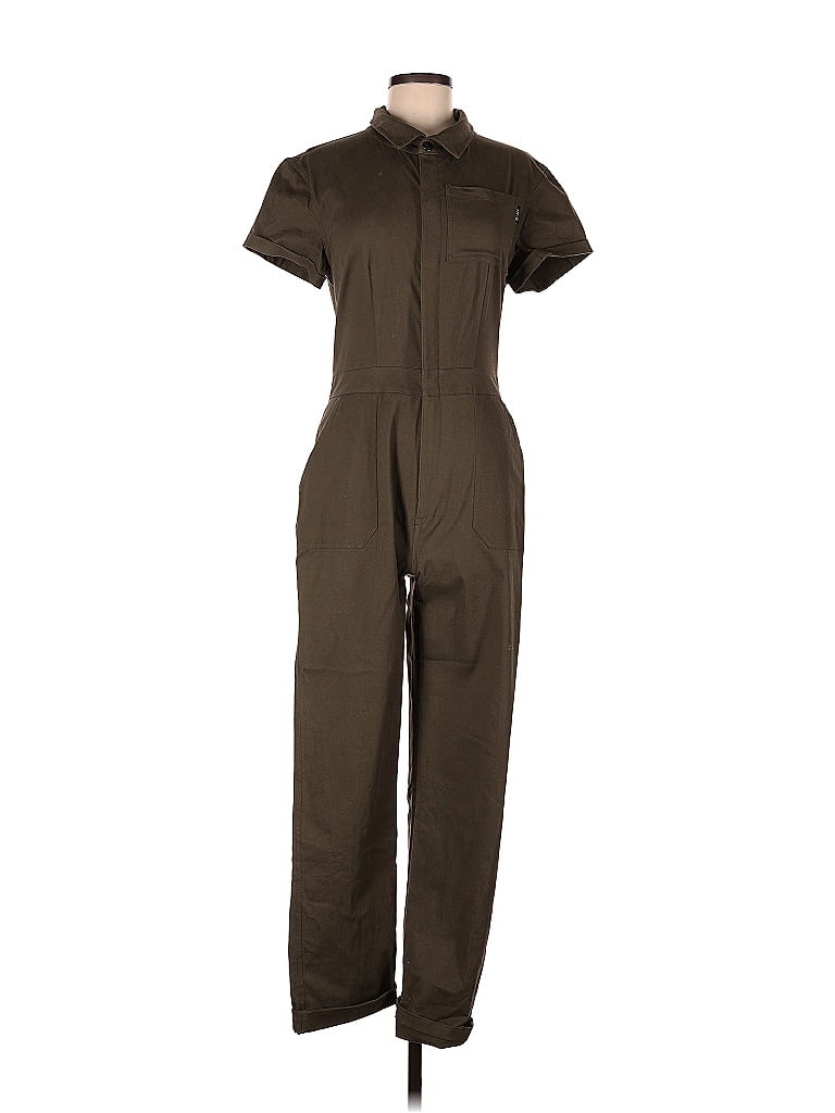 Assorted Brands Solid Tortoise Brown Jumpsuit Size M - photo 1