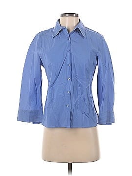 Ann Taylor LOFT 3/4 Sleeve Button-Down Shirt (view 1)