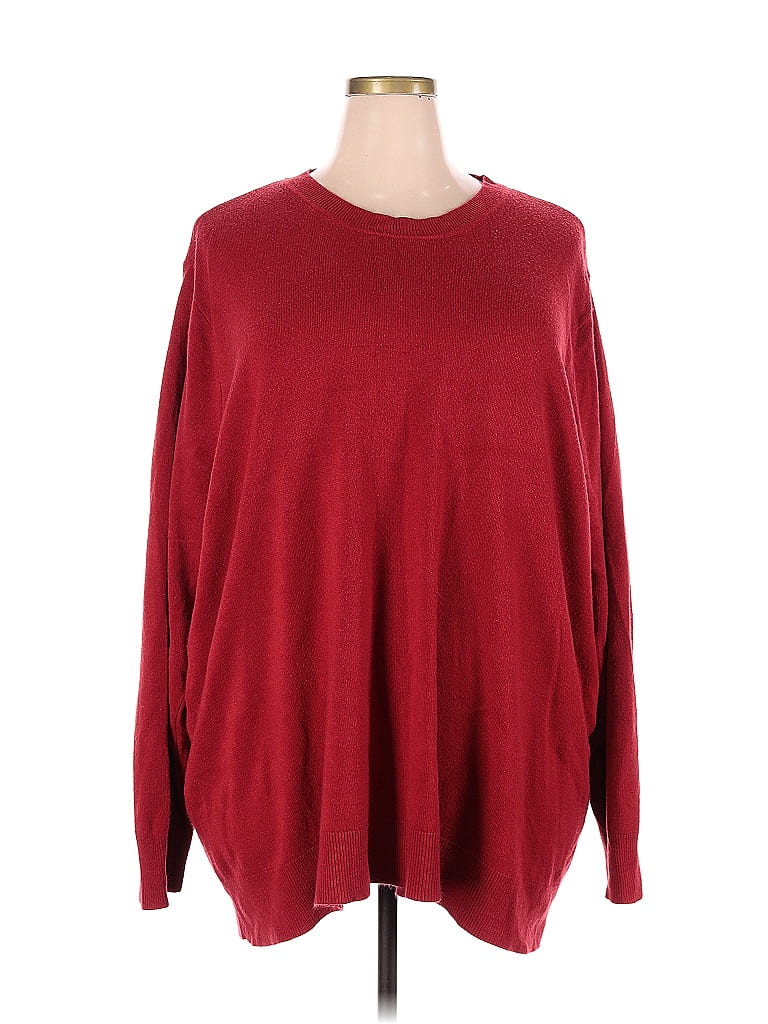 Croft & Barrow 100% Acrylic Burgundy Pullover Sweater Size 5X (Plus) - photo 1