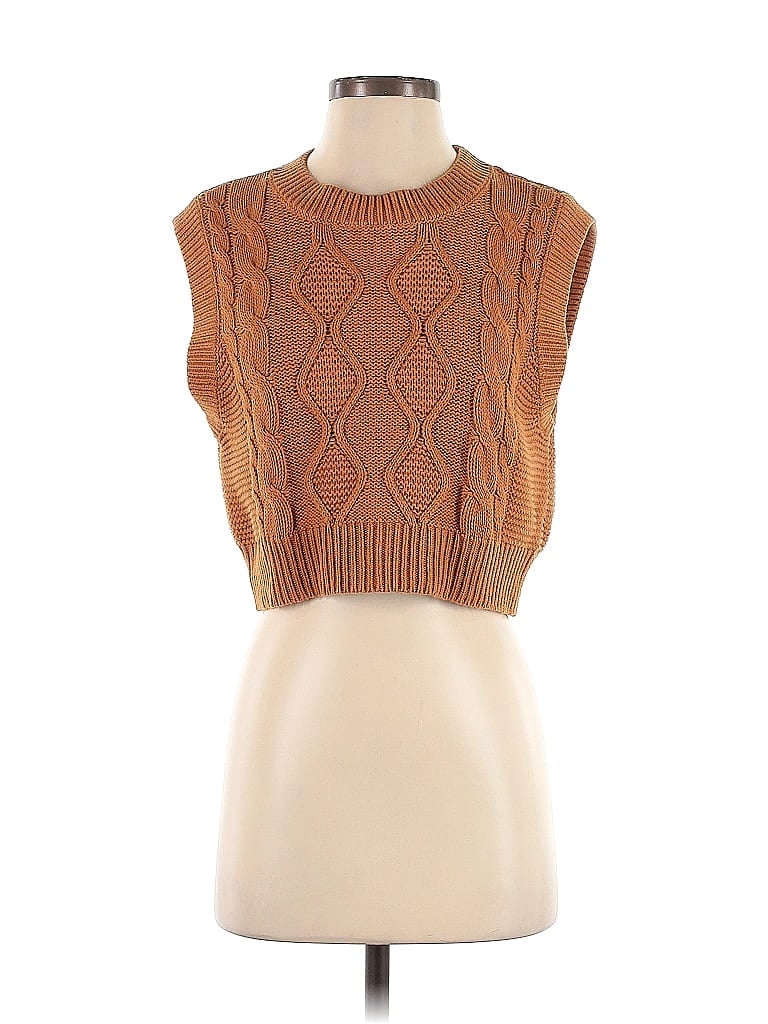 525 America 100% Cotton Orange Pullover Sweater Size S - photo 1