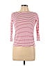 Ann Taylor LOFT Pink Burgundy 3/4 Sleeve T-Shirt Size S (Petite) - photo 1