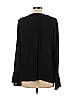 White House Black Market 100% Polyester Black Long Sleeve Blouse Size 12 - photo 2