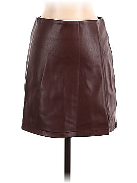 Miss Selfridge Faux Leather Skirt (view 2)