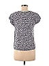 Soirée 100% Rayon Black Short Sleeve Blouse Size M - photo 2