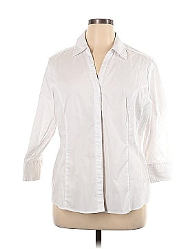 Riders by Lee 3/4 Sleeve Button-Down Shirt (view 1)